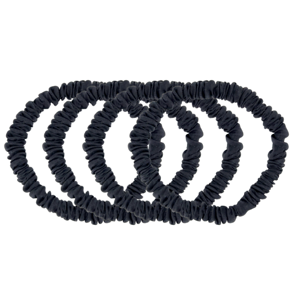 Everyday Silk Hair Tie Set in Onyx